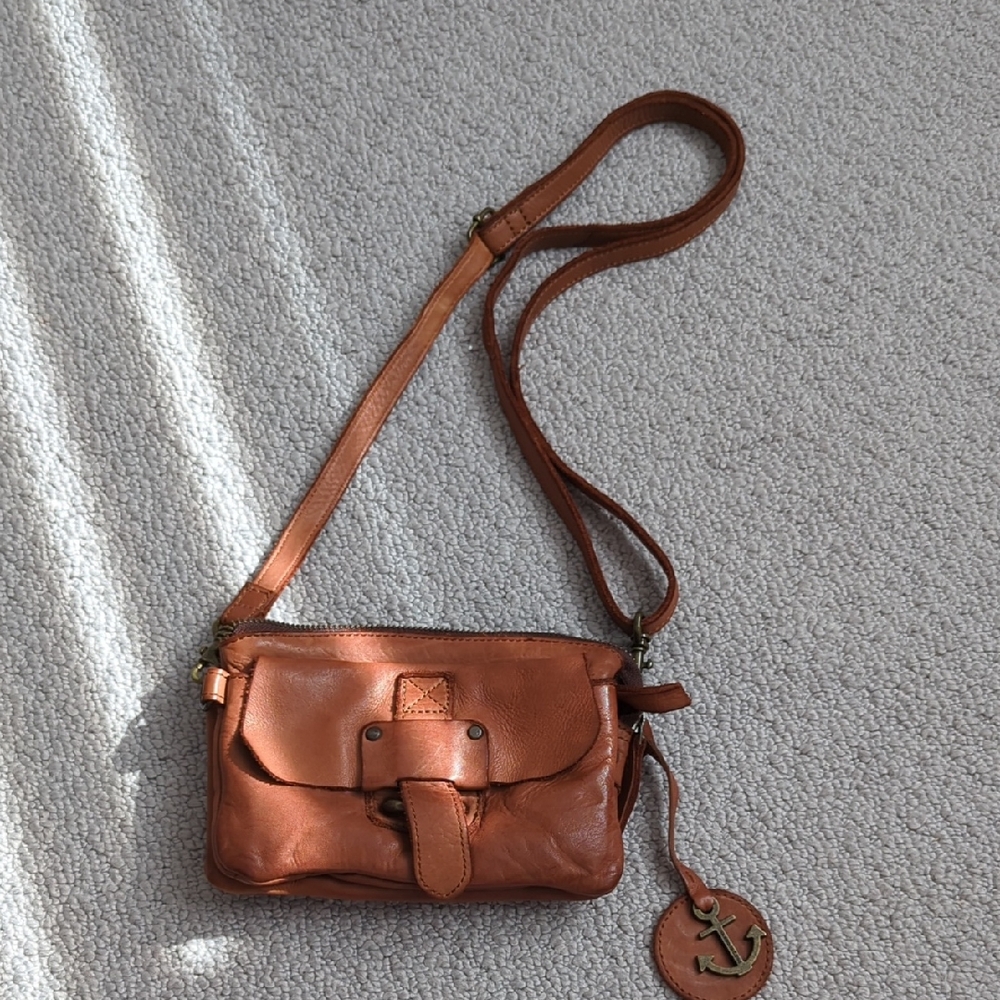 Harbour 2nd Stylish Brown Leather Crossbody Bag
